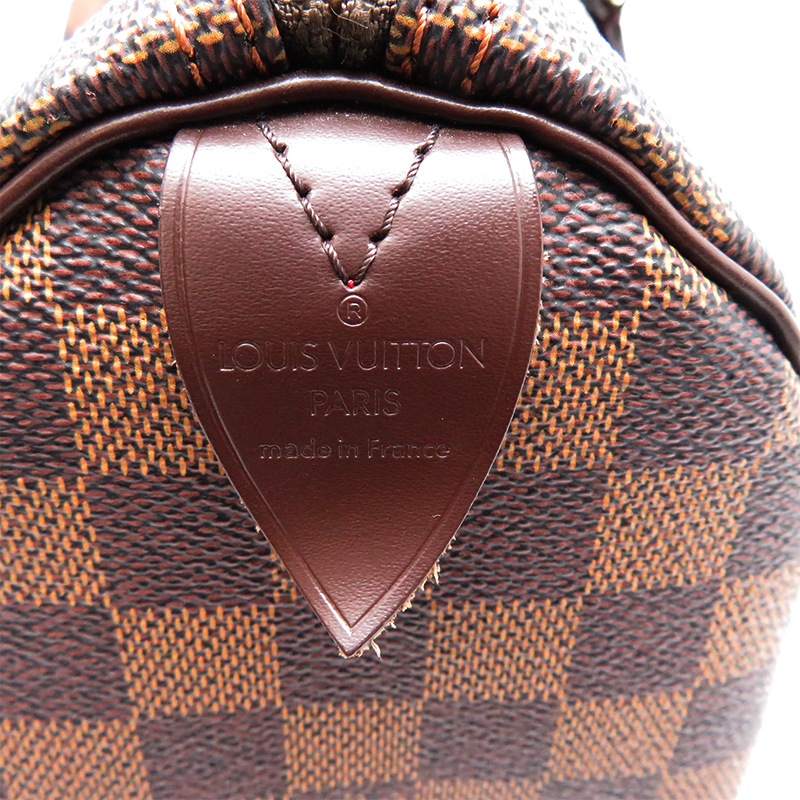 ［銀座店］LOUIS VUITTON LV ルイ・ヴィトン スピーディ25 N41532 ハンドバッグ ダミエ ブラウン レディース DH79639_画像7