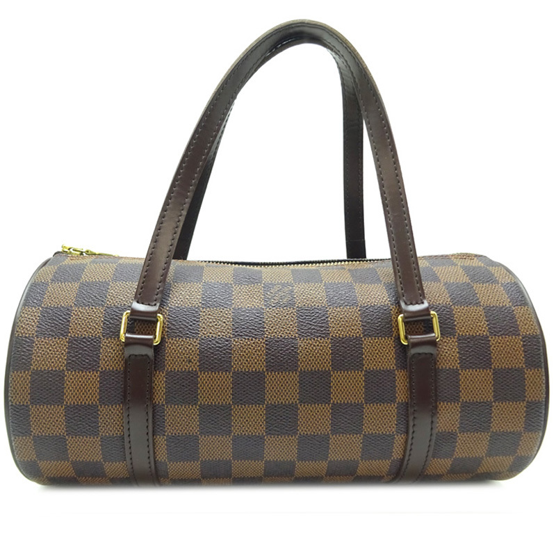 ［飯能本店］LOUIS VUITTON LV ルイ・ヴィトン パピヨンPM N51304（廃番） ハンドバッグ ダミエ エベヌ（ブラウン） レディース DH79750