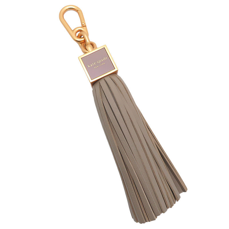 [. talent head office ]Kate Spade Kate Spade key charm key holder leather beige lady's DH79870