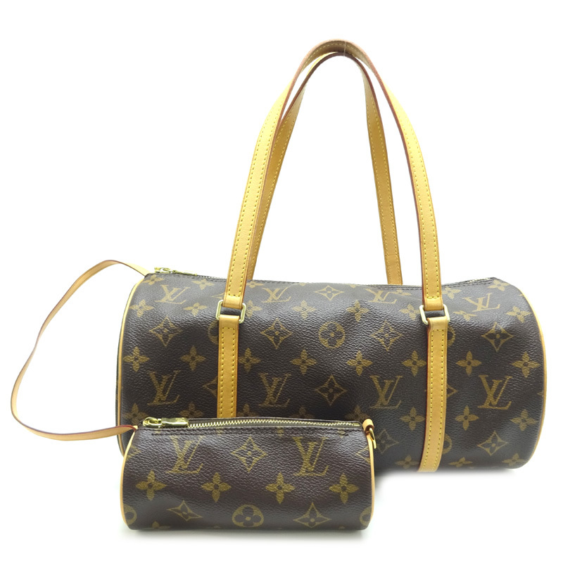 ［飯能本店］LOUIS VUITTON LV ルイ・ヴィトン パピヨン 30 M51385（廃番） ハンドバッグ モノグラム ブラウン レディース DH79978_画像1