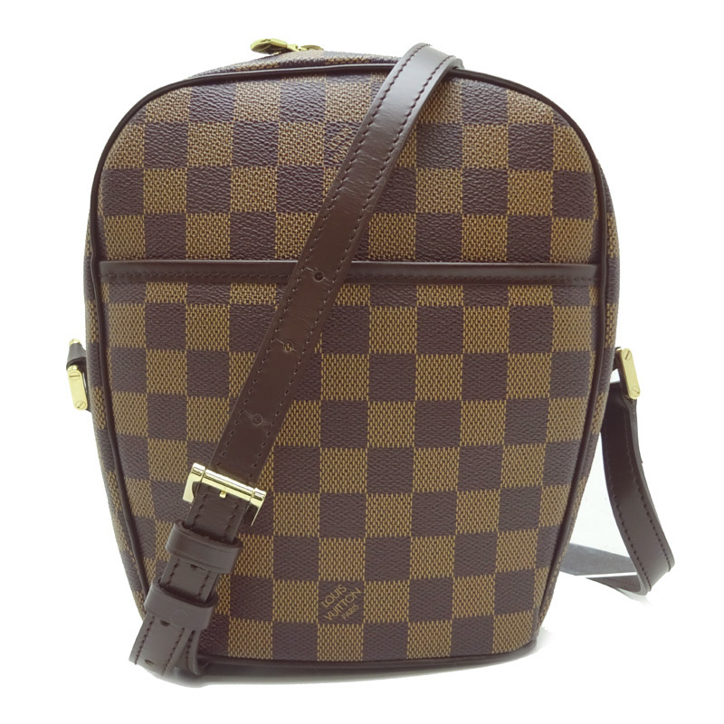 ［飯能本店］LOUIS VUITTON LV ルイ・ヴィトン イパネマ PM N51294（廃番） ショルダーバッグ ダミエ エベヌ（ブラウン系） DH80065