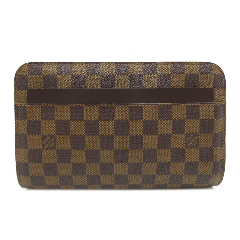 ［飯能本店］LOUIS VUITTON LV ルイ・ヴィトン サンルイ N51933（廃番） セカンドバッグ ダミエ エベヌ（ブラウン） メンズ DH80068