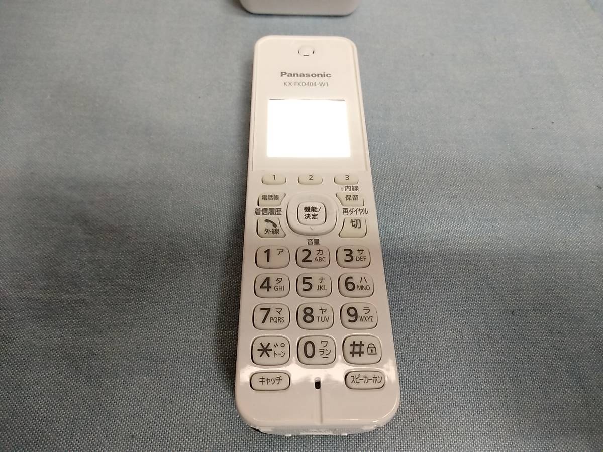 Panasonic パナソニック 電話機 FAX電話機 FAX KX-PZ210-W 子機 KX-FKD404-W1 中古 電源のみ確認_画像6