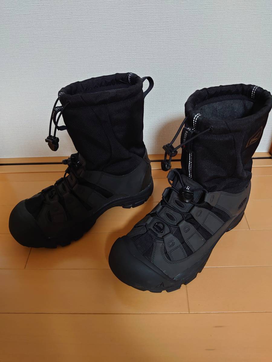 良品 アウトドア　KEEN キーン WINTERPORT II ウィンターポート スノーブーツ 27cm メンズ シューズ 黒_画像1