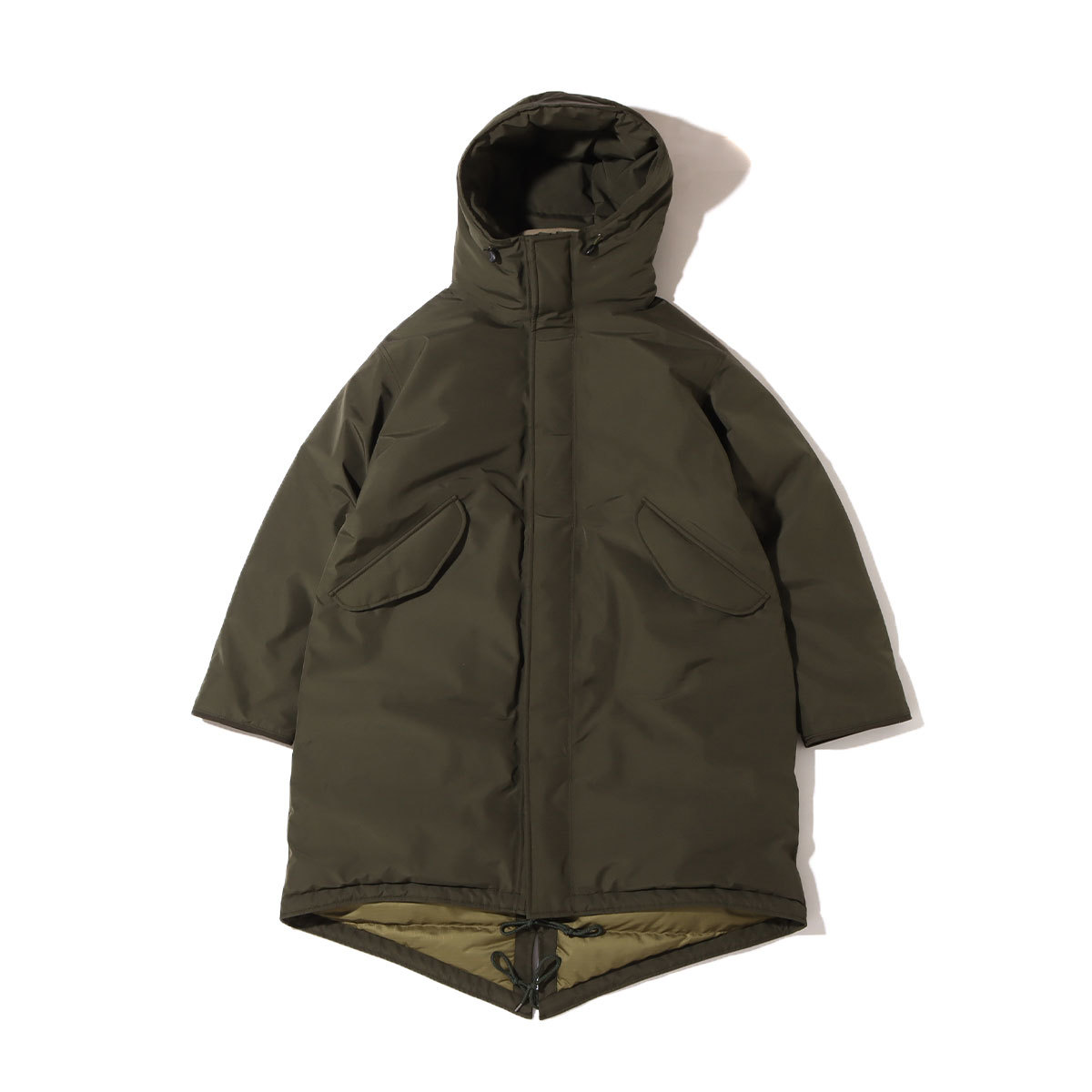 未使用 nanamica ナナミカ GORE-TEX Long Down Coat ゴアテックス ロング ダウン コート S KHAKI GREEN SUBF277U_画像10