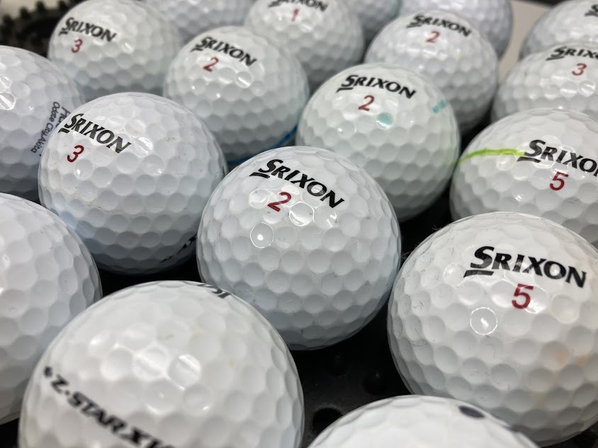 Q121【人気】 SRIXON スリクソン Z-STAR XV 2021年モデル ホワイト 20個【B級ランク】【ロストボール】_画像3