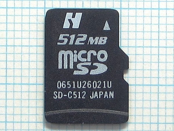 ★HAGIWARA SYS-COM microSDメモリーカード ５１２ＭＢ 中古★送料６３円～_画像1
