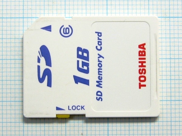 ★TOSHIBA ＳＤメモリーカード １ＧＢ 中古★送料６３円～ _画像1