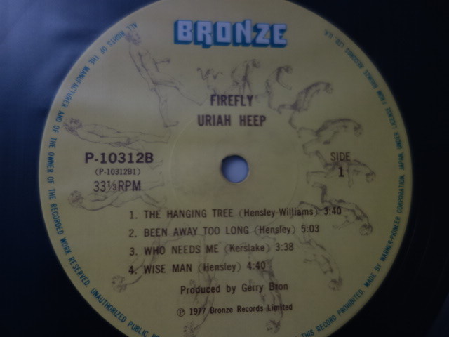 ★レコードRC★ユーライア・ヒープ URIAH HEEP / ファイアフライ FIREFLY★見開きジャケ★_画像2