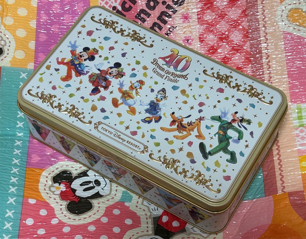 ディズニー40周年　グランドフィナーレ　クッキー缶　お菓子　クッキー　お土産