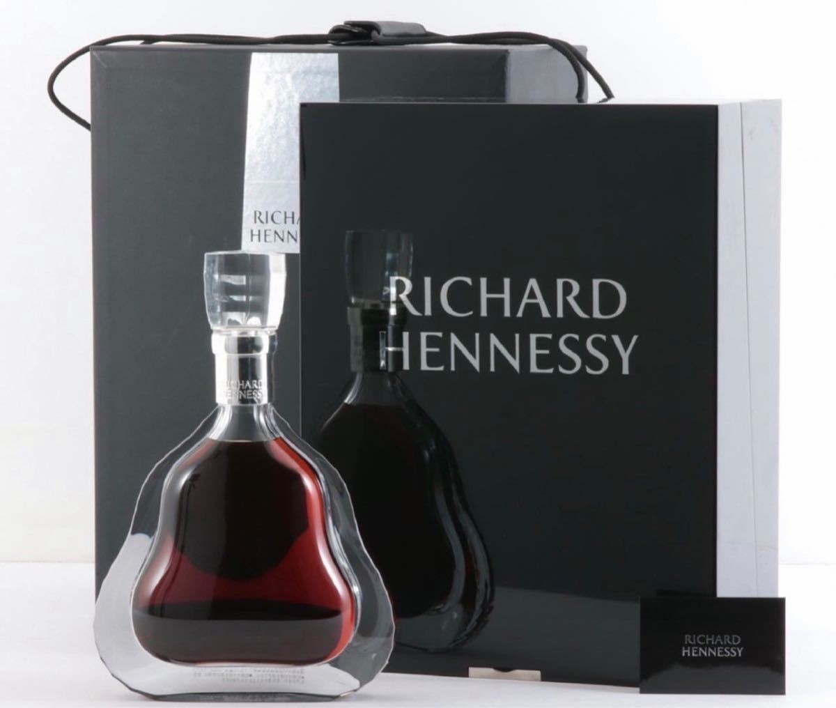 完備品！Richard Hennessy リシャール ヘネシー バカラ クリスタルボトル　カード・紐カバー・化粧箱・外箱付！未開封　ブランデー_画像1