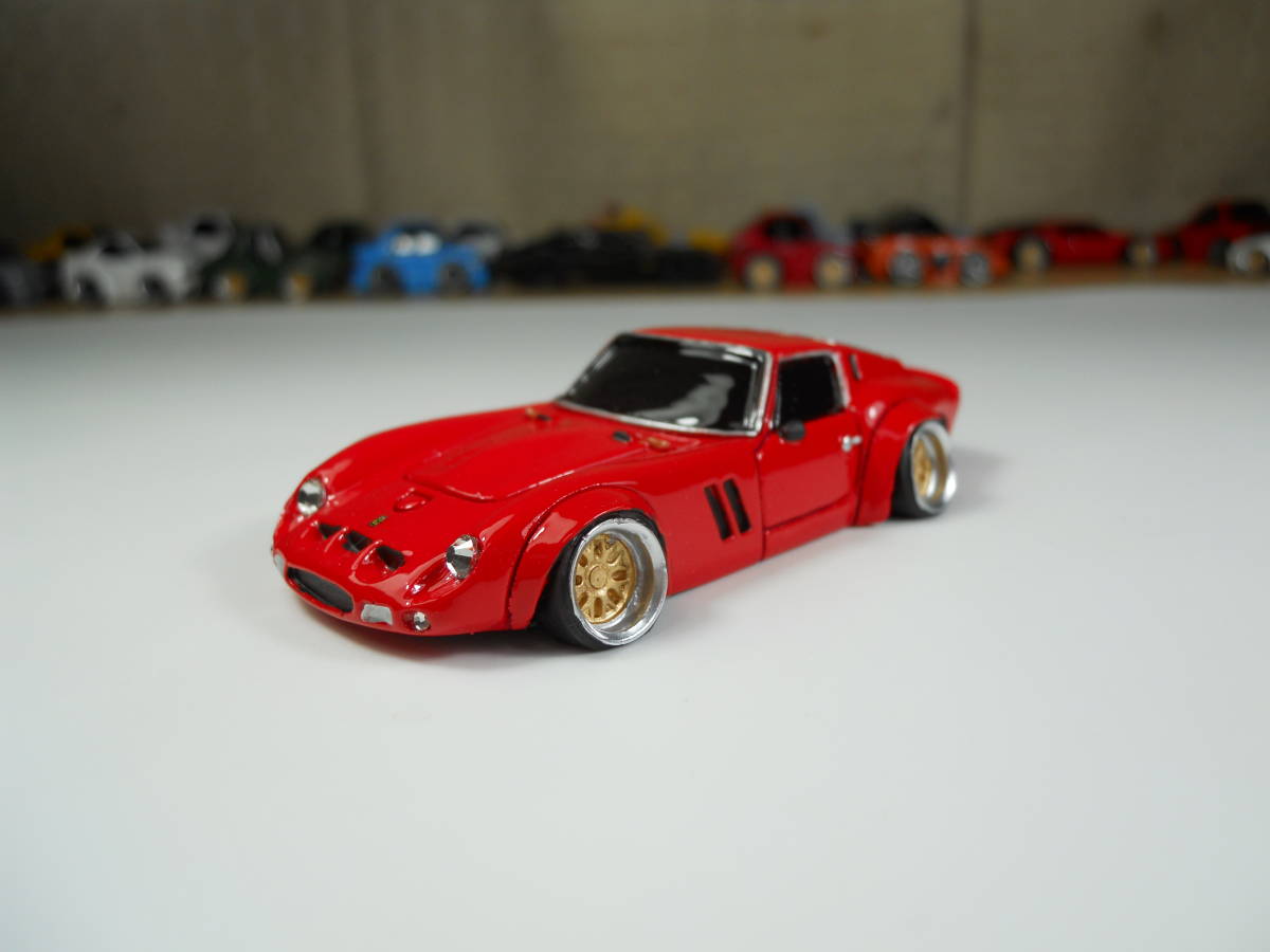 カスタムミニカー　1/64 H.Wサイズ　フェラーリ　250GTO BBS レッド　09_画像1