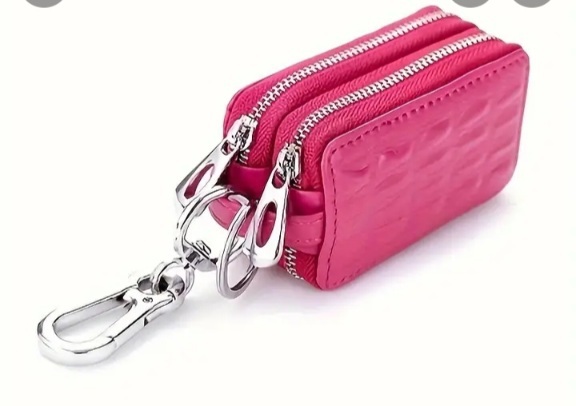 ** multi function! fake leather * key bag * key holder * pink * change purse .* Mini * portable * key case **