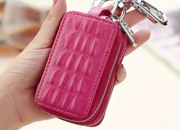 ** multi function! fake leather * key bag * key holder * pink * change purse .* Mini * portable * key case **