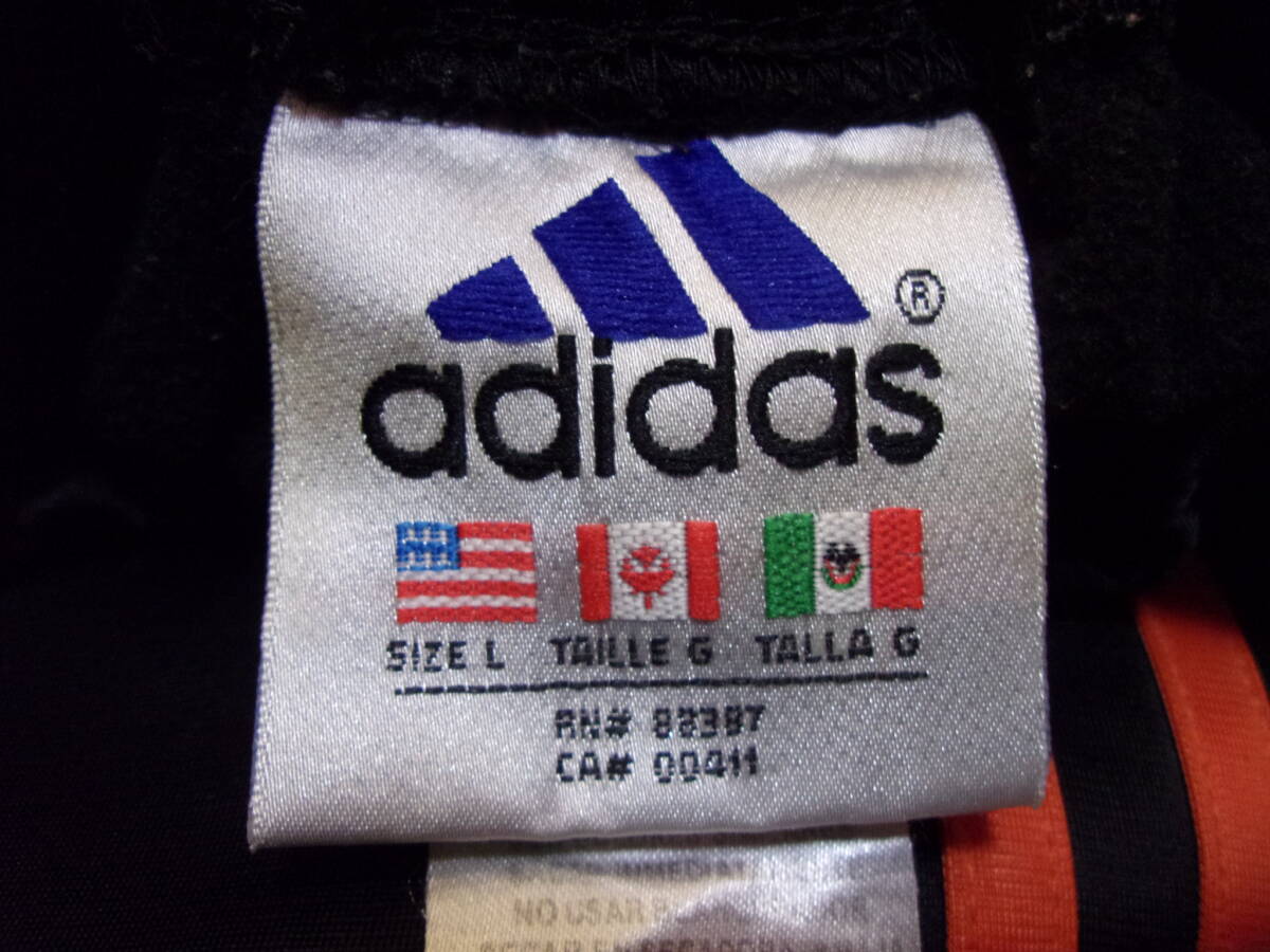 ★★ adidas アディダス ジャージ上下　ブラック 3ライン ビンテージ品 ★★_画像8