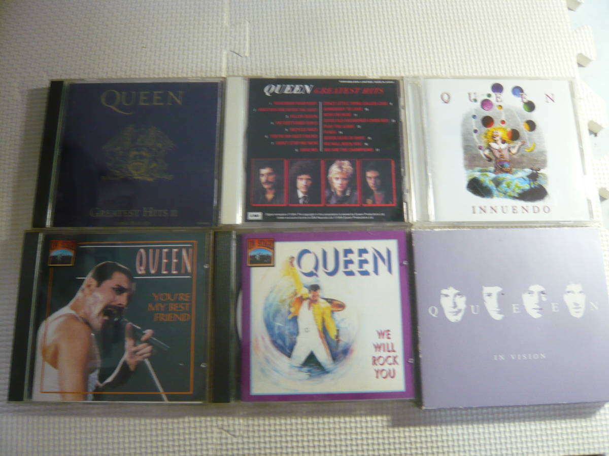 レ　CD6枚セット[QUEEN:グレイテスト・ヒッツVOL.2/INNUENDO/WE WILL ROCK YOU/IN VISION/You’re my best friend]中古_画像1