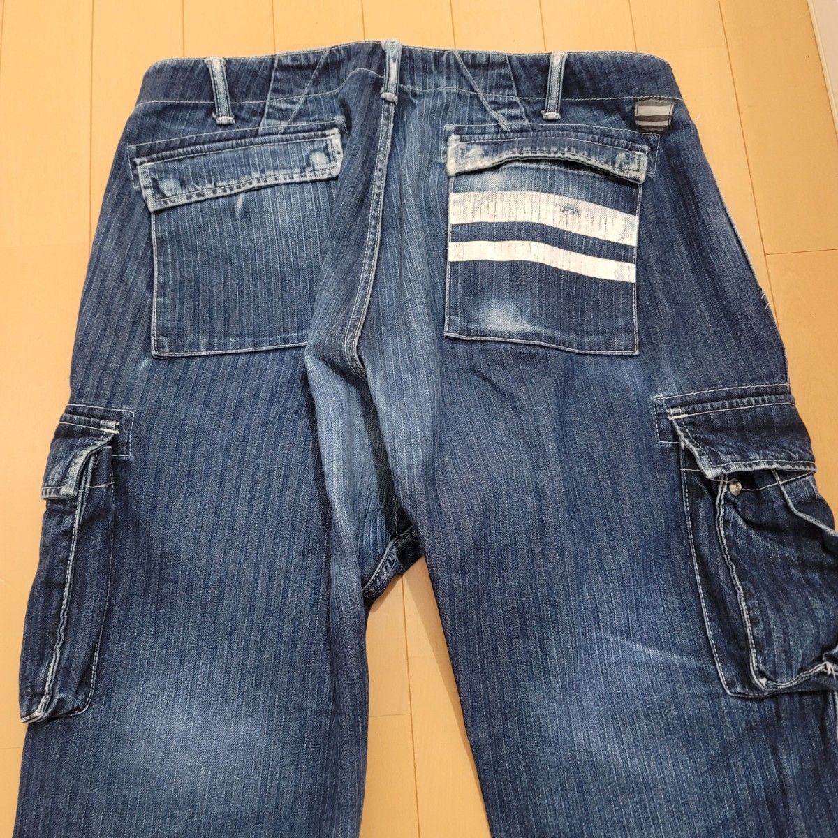 桃太郎ジーンズ カーゴパンツ 36インチ GTBヘリンボーンデニム 桃太郎ジーンズ カーゴパンツ 36インチ GTBヘリンボーンデニム