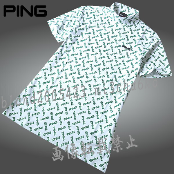 ■新品【PING GOLF】ピン ゴルフ COOL＆DRY 冷却効果 モックネック半袖シャツ■WN/L_画像2