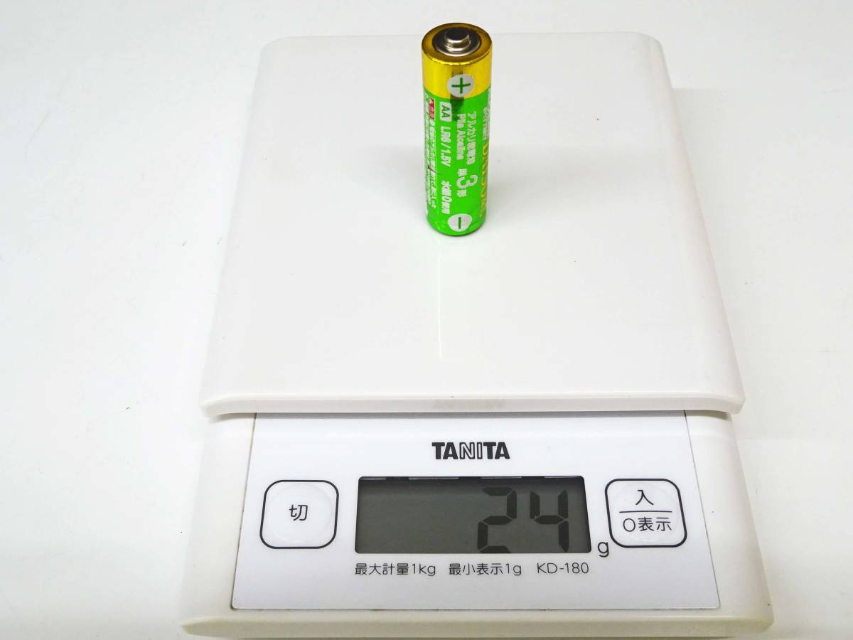 ◆(TH) 動作確認済 TANITA タニタ デジタルクッキングスケール KD-180 お試し用乾電池2本付き 家庭用 はかり 計量器具 ※説明書欠品_画像2