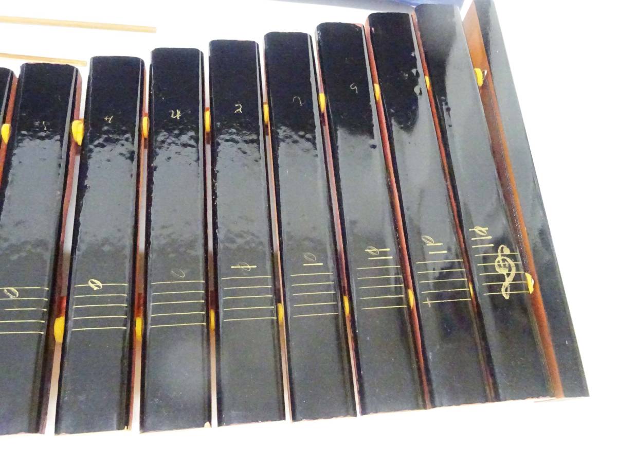 *(KC) xylophone .... chopsticks attaching width approximately 56cm case attaching musical instruments percussion instruments keyboard percussion instruments Showa Retro musical performance practice 