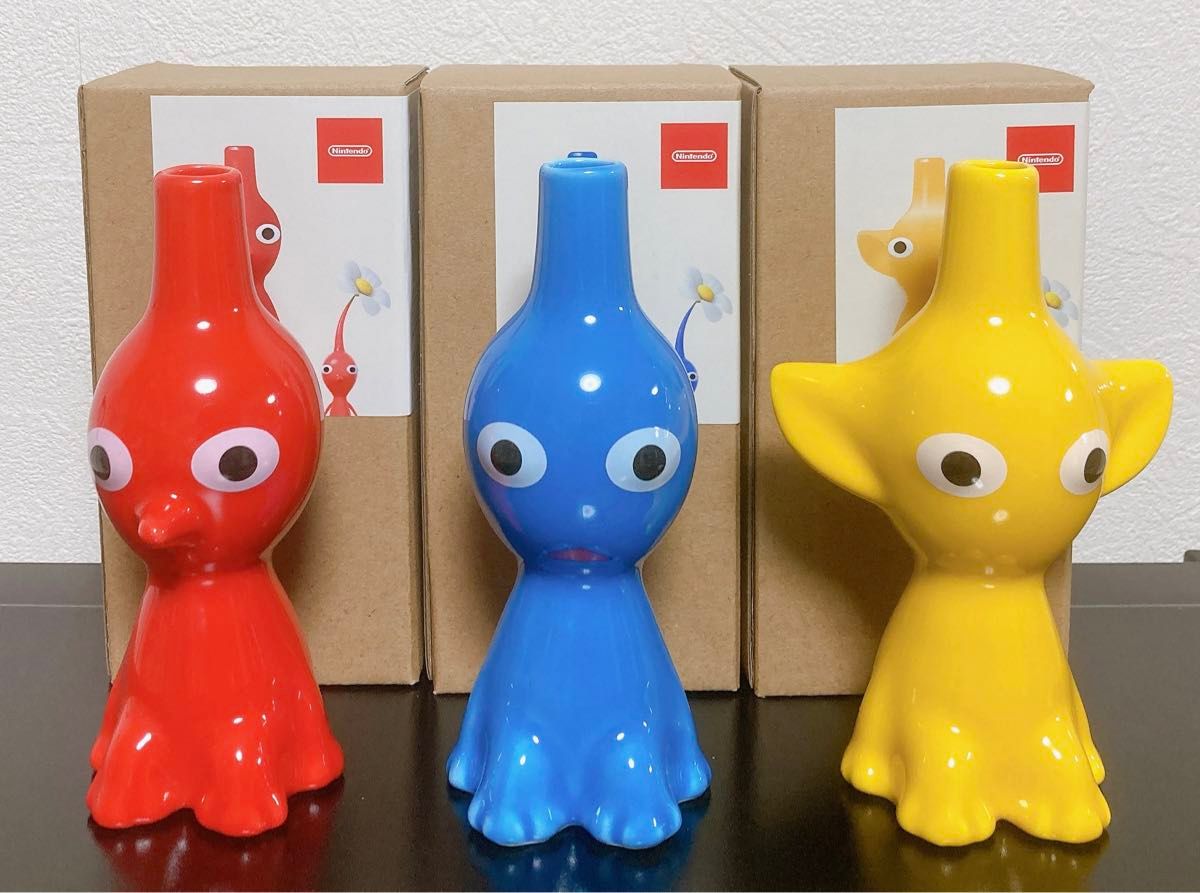 ピクミン 一輪挿し 赤ピクミン 青ピクミン 黄ピクミン 3種類 ピクミン 一輪挿し 赤ピクミン 青ピクミン 黄ピクミン 3種類