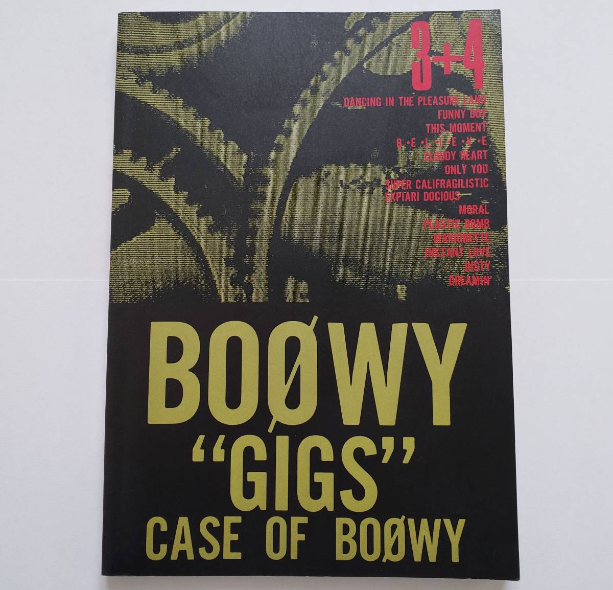 初版本 BOOWY GIGS CASE OF BOOWY 3+4 ボウイ ギグス 氷室京介 布袋寅泰 HOTEI BAND SCORE 楽譜 バンドスコア ギター ベース タブ譜 スコア_画像1