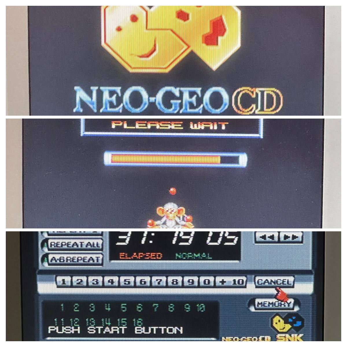 NGCD CD-T01 ネオジオCD 本体 部品交換 後期 コントローラー ACアダプター AVコード NEOGEO-CD neo-geo SNK 中古 動作確認済み 送料無料の画像10