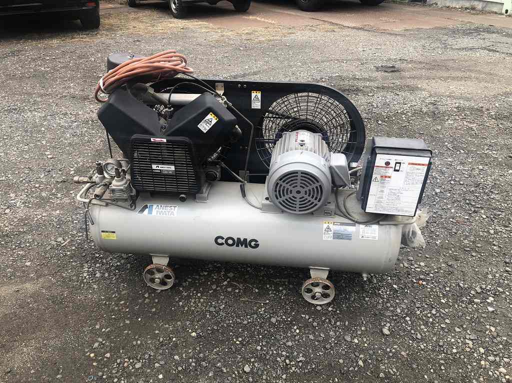 引取限定 中古 岩田 イワタ ANEST コンプレッサー 2.2kW (2003年製) レシプロ 動作確認済