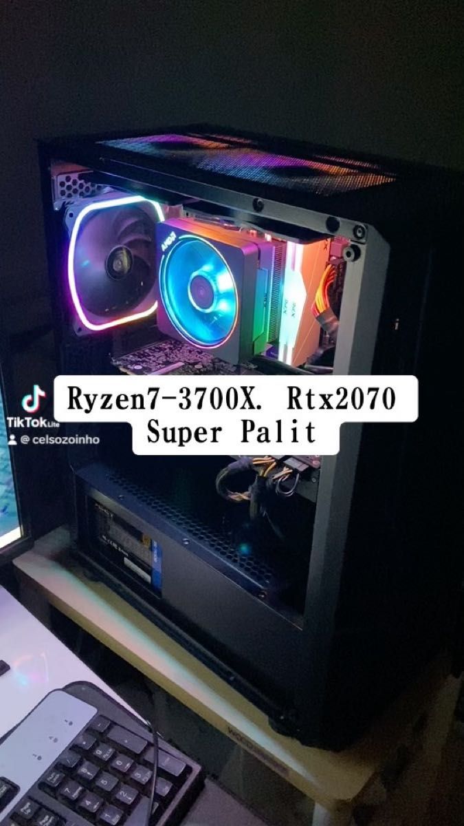 Ryzen 7 3700x  amd wraith prism Rtx 2070 super palit 8gb ゲーミングPC