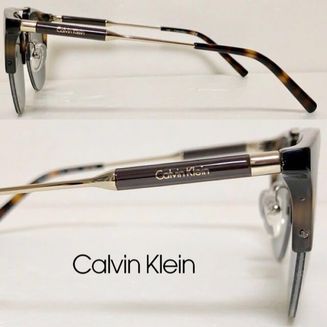 新品 送料無料 CK CALVIN KLEIN カルバンクライン サングラス CK1236SA 214 ブラウンデミ/ゴールド レンズ グレー_画像3