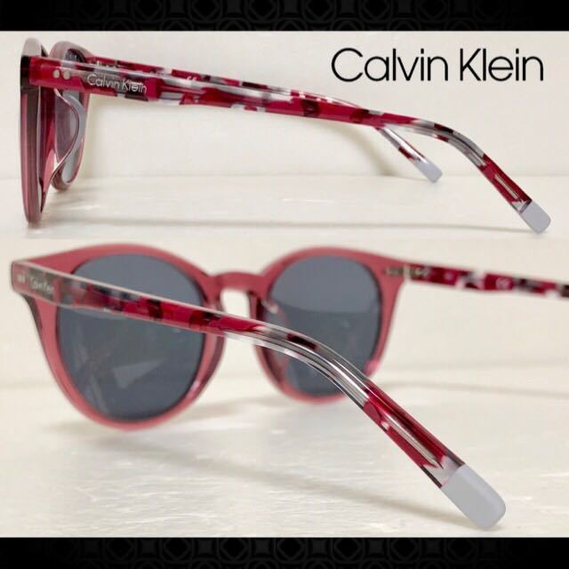  новый товар бесплатная доставка CK CALVIN KLEIN Calvin Klein солнцезащитные очки CK4347SA 604 прозрачный красный / прозрачный * красный мрамор gray silver зеркало 