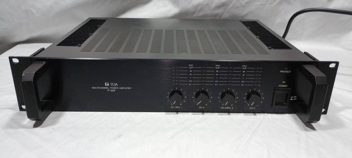 [ present condition goods ]TOA 4ch power amplifier P-60F①