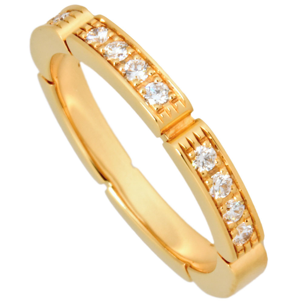 カルティエ Cartier マイヨン パンテール リング 指輪 ダイヤモンド #49 B4221100 K18YG レディースの画像1