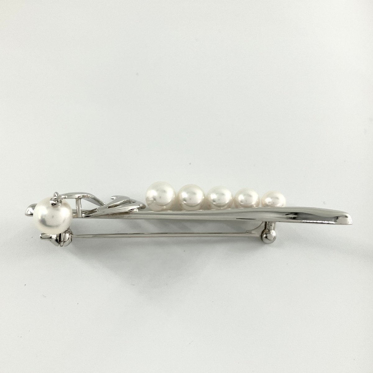 MIKIMOTO ミキモト ブローチ パール 真珠 直径 約 4.6 ～ 6.4mm シルバー S刻印 約 5.8g アクセサリー 小物_画像3