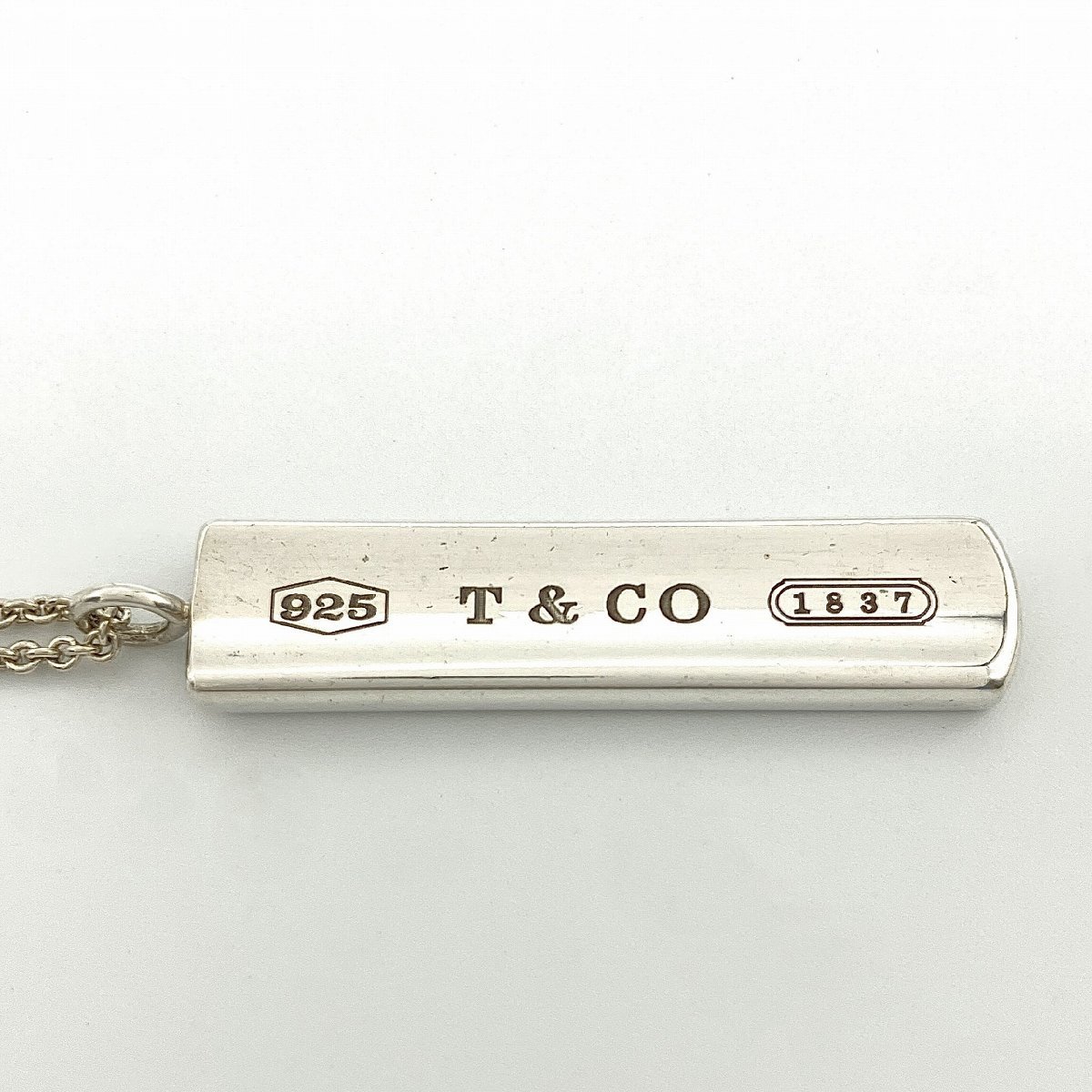【ファッション通販】の商品をすべて 46cm ネックレス バー ナロー 1837 Tiffany&Co. ティファニー SV925 11.2g シルバー 1837