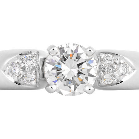 信頼 約9号 0.57ct ダイヤモンド 指輪 リング ジネット Arpels & Cleef Van ヴァンクリーフ&アーペル Pt950 レディース (D/VVS2/VG) 指輪