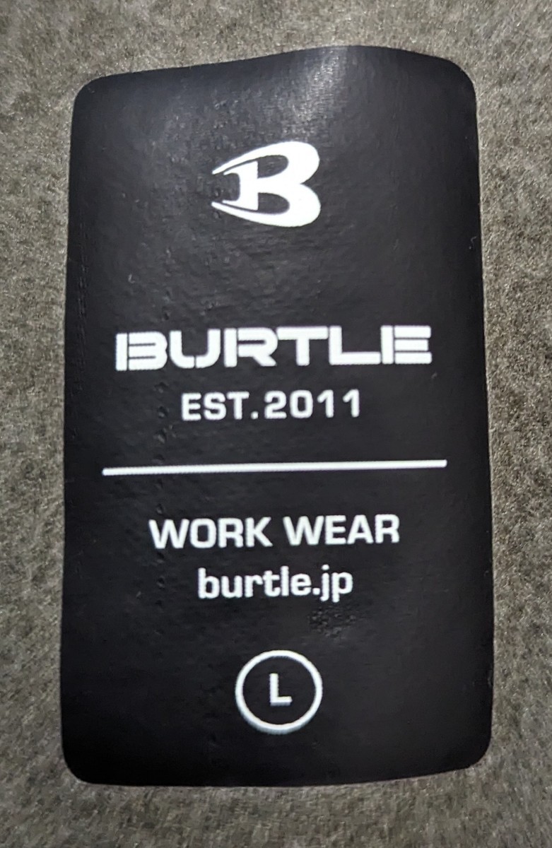 BURTLE バートル ハーフジップフーディ (ユニセックス) 秋冬用 ミルスグリーン 4079 14 L_画像6