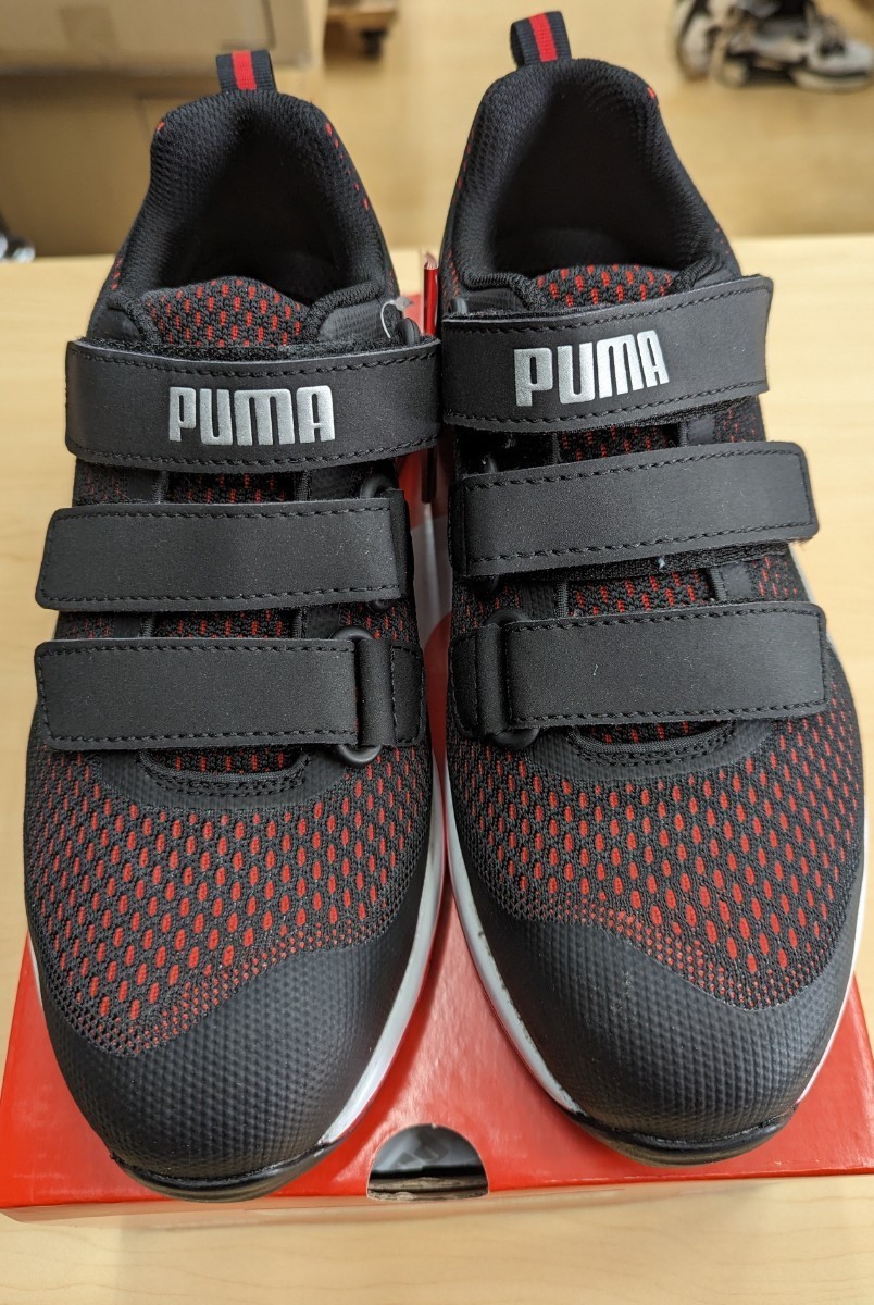 安全靴 作業靴 スピード 26.0cm レッド 面ファスナー ローカット マジックテープ モーションクラウド PUMA (プーマ) 64.213.0