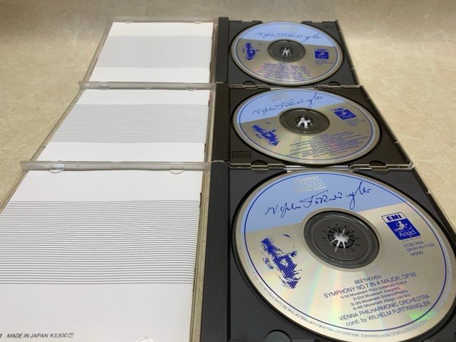 中古6CD 6枚セット フルトヴェングラー ベートーヴェン 英雄 運命 未完成 田園 合唱 交響曲 ベートーベン　CC35－3161～6　YAF1266_画像5