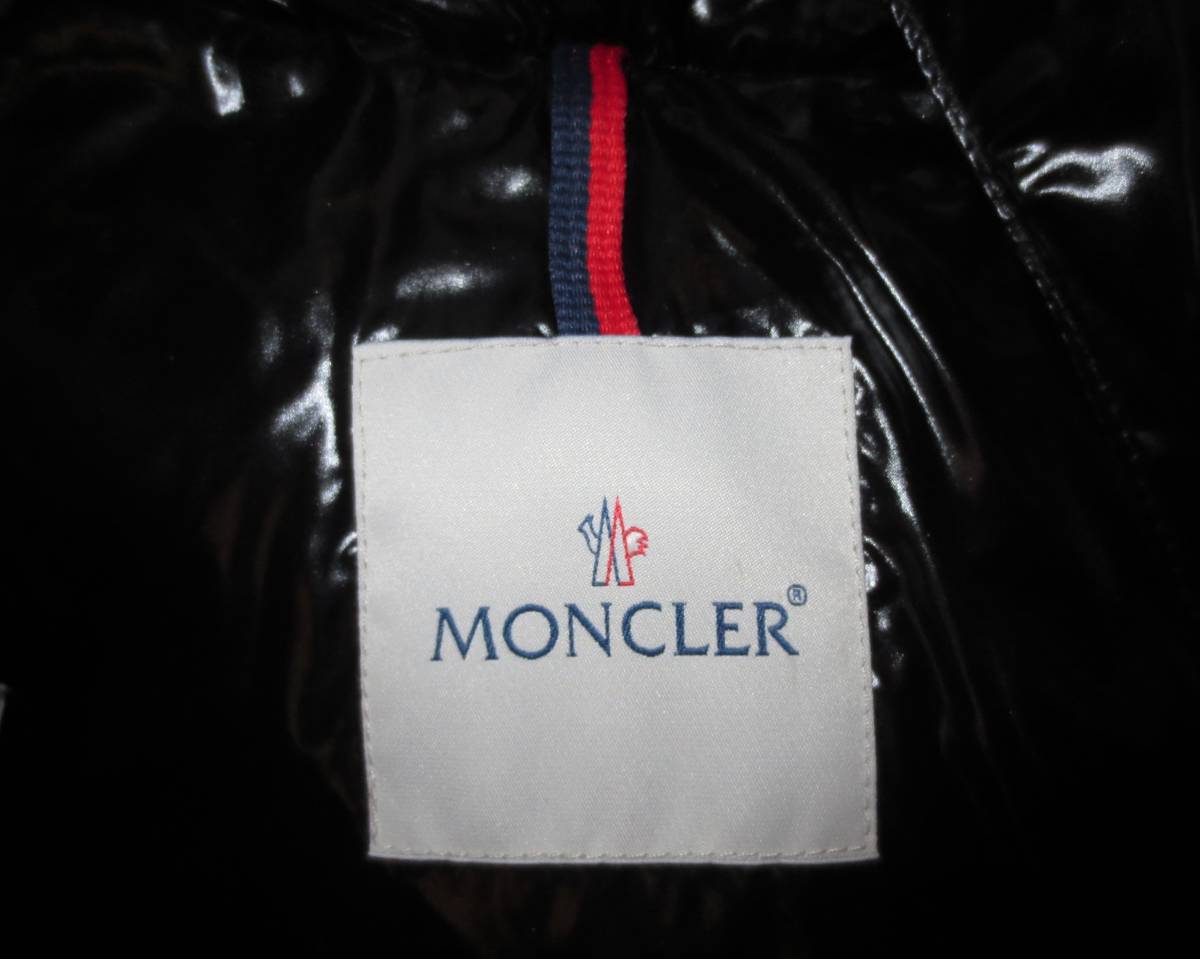 ★最終値下げ！新品 MONCLER モンクレール G32-003 ダウンジャケット ファー付 黒 ブラック サイズ0