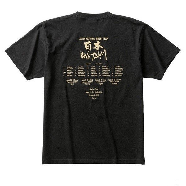 未使用品　カンタベリー　綿100％　ラグビーワールドカップ　日本代表 　記念Tシャツ 　VWT39455 黒　メンズM　_画像3