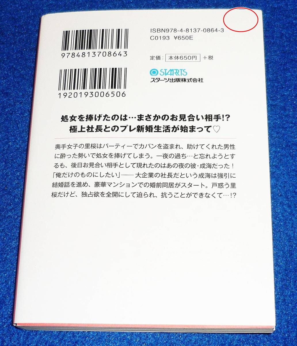  婚前溺愛～一夜の過ちから夫婦はじめます～ (ベリーズ文庫) 文庫 2020/3　★未華空央 (著)【P07】_画像2