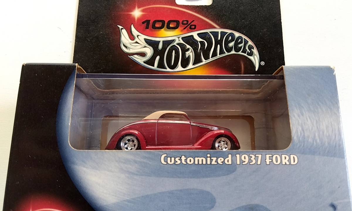 Hot Wheels 100% 49Merc 37Ford Hotrod Drag Kustom ホットウィール ホットロッド　マーキュリー　レイクパイプ　カーソントップ_画像6