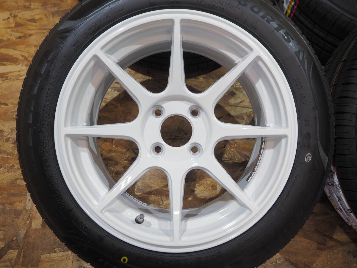 ★逆ゾリ★185/60R15 7J+30 4H100 新品 人気 軽量 ホイール 激安 1台分 アクア ヴィッツ カローラ ヤリス フィット クロスビー スイフト WH_画像3