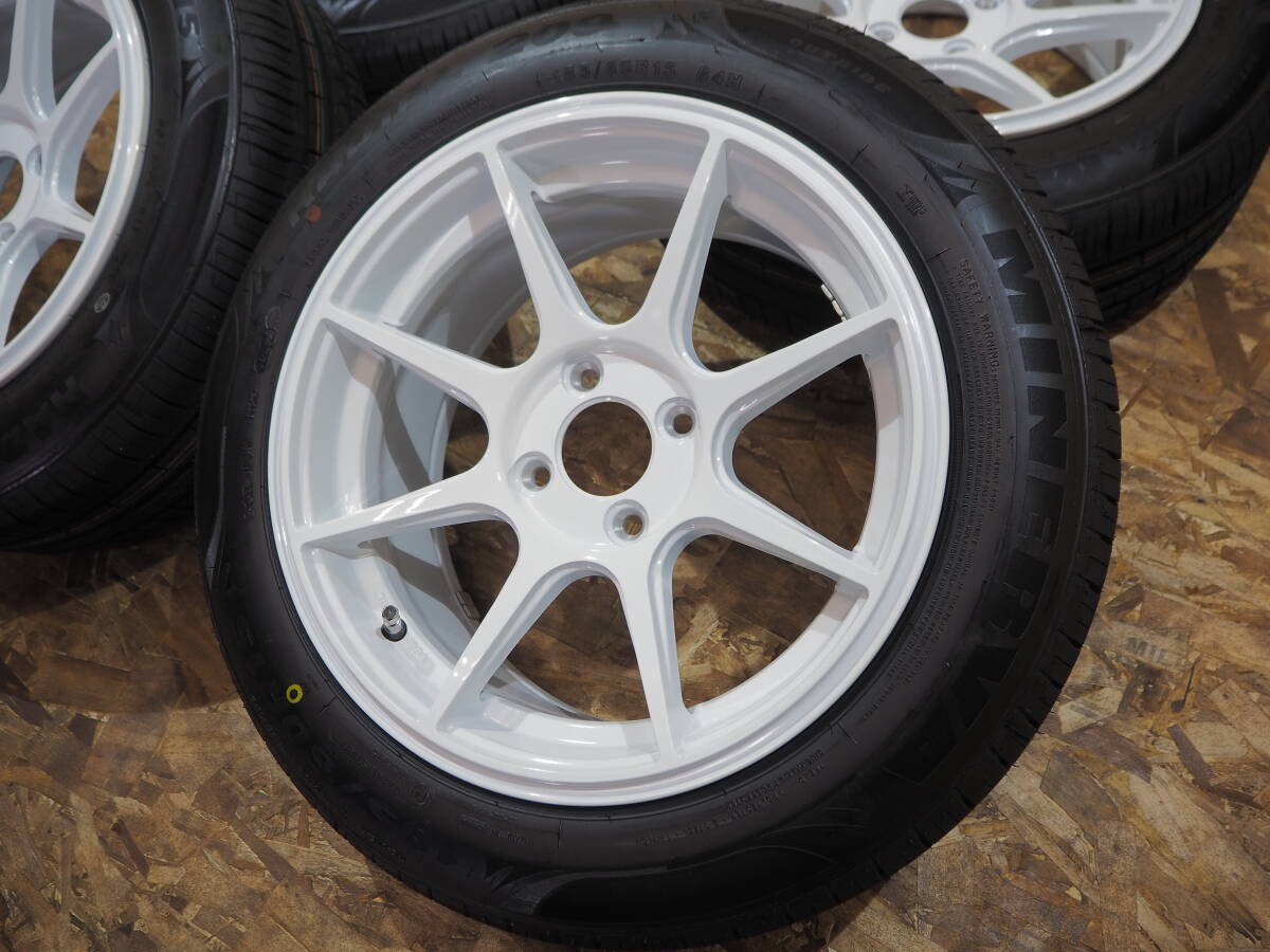 ★逆ゾリ★185/60R15 7J+30 4H100 新品 人気 軽量 ホイール 激安 1台分 アクア ヴィッツ カローラ ヤリス フィット クロスビー スイフト WH_画像4