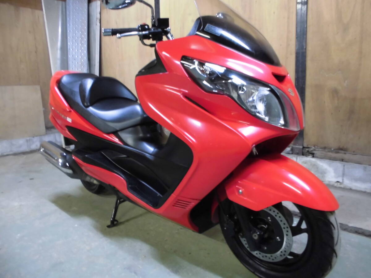  Suzuki SKY WAVE 250S-3 CJ44A type model red Chiba city ~ cheap shipping equipped.