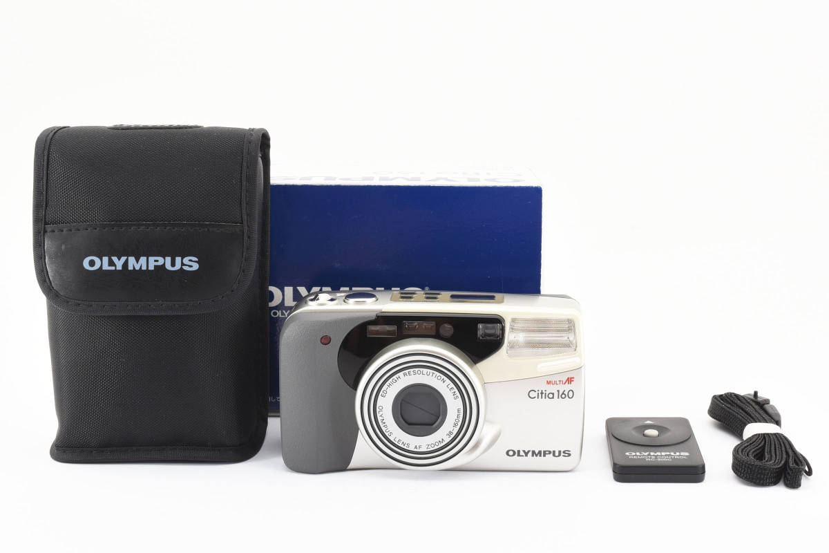 [美品/元箱付き] Olympus Citia 160 オリンパス シティア160 ズーム 35mm フィルム コンパクト カメラ オートフォーカス 動作確認済み