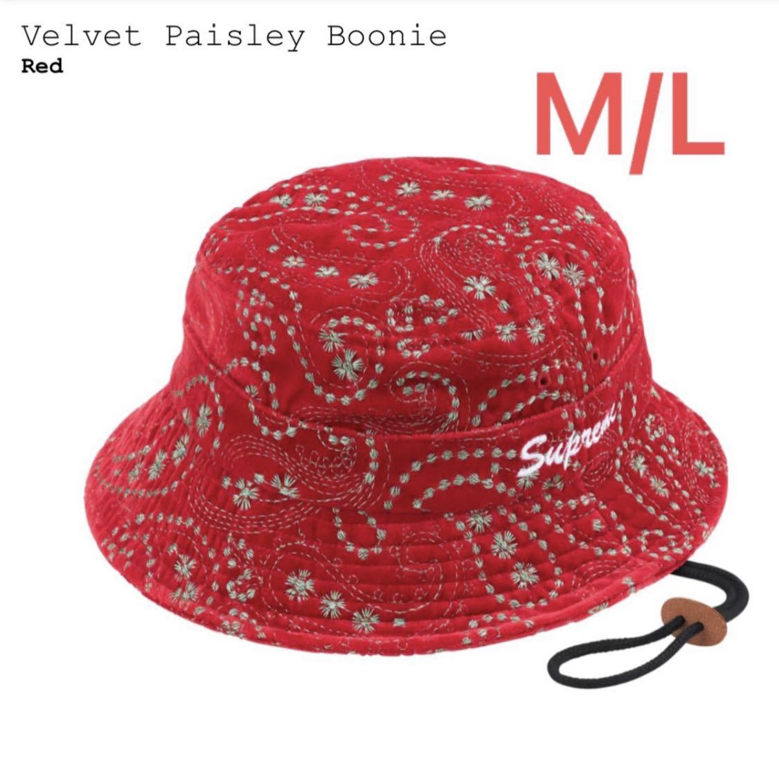 熱販売 ハット Supreme Velvet Paisley Boonie Black M/L ハット