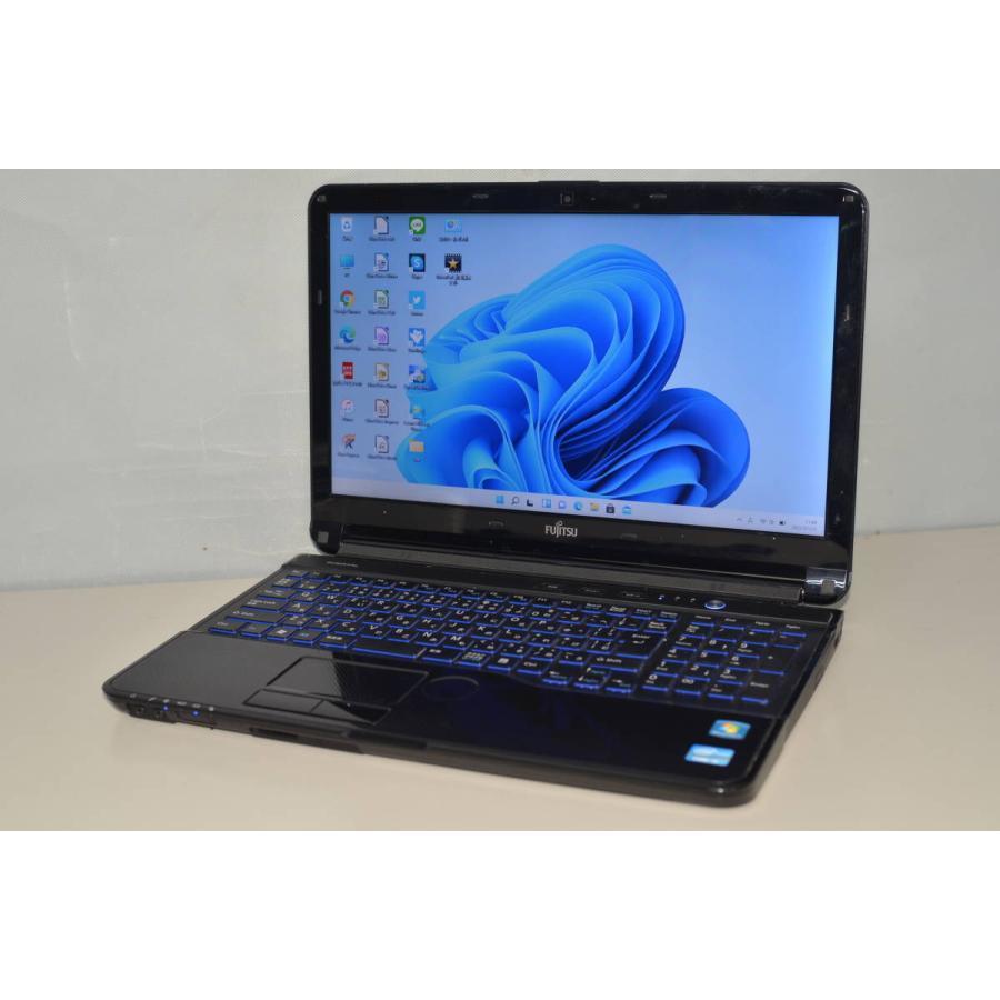 中古良品ノートパソコン 富士通 AH54/H Windows11+office 新品爆速SSD256GB core i5-3210M/メモリ8GB/ブルーレイ/無線/USB3.0/Webカメラ