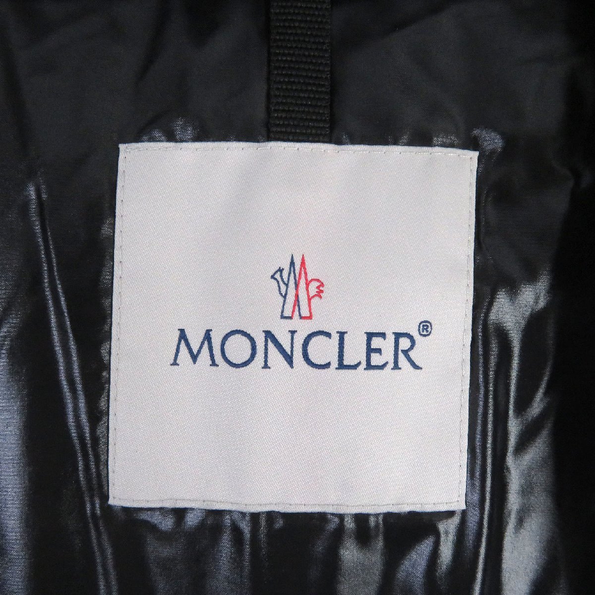 美品 MONCLER モンクレール 21-22AW MONTCLA ロゴエンブロイダリー ワッペン WZIP フーデッド ダウンジャケット ブラック 2 正規品 メンズ_画像8